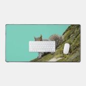 Eekhoorn blazen een Bubblegum Bubble Animal Foto Bureaumat (Keyboard & Muis)