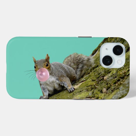 Eekhoorn blazen een Bubblegum Bubble Animal Foto Case-Mate iPhone Case (Achterkant (horizontaal))