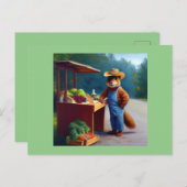 Eekhoorn Boer Roadside Stand Briefkaart (Voorkant / Achterkant)