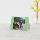 Eekhoorn Boer Roadside Stand Kaart (Gele Bloem)