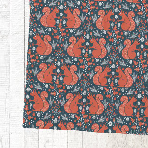 Eekhoorn bos bosland patroon fleece deken