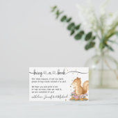 Eekhoorn Breng een boek Informatiekaartje (Staand voorkant)