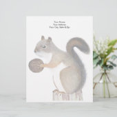 eekhoorn briefhoofd (Staand voorkant)