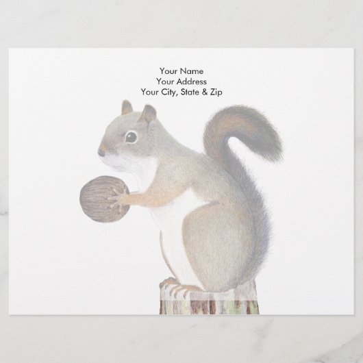 eekhoorn briefhoofd sjabloon (Voorkant)