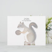 eekhoorn briefhoofd sjabloon (Staand voorkant)