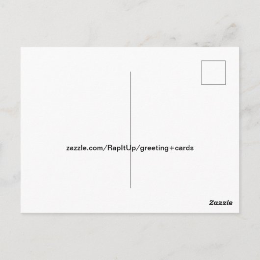 eekhoorn briefkaart (Achterkant)