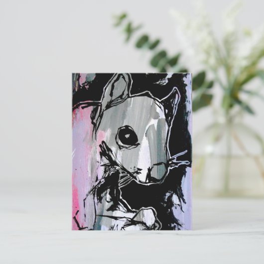 eekhoorn! briefkaart (Staand voorkant)