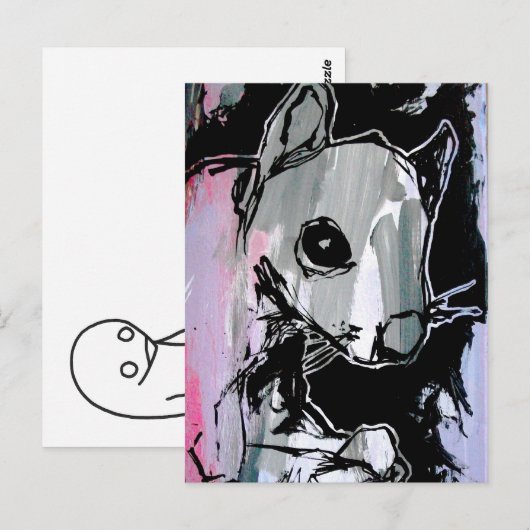 eekhoorn! briefkaart (Voorkant / Achterkant)