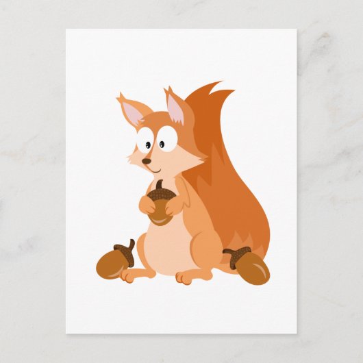 Eekhoorn Briefkaart (Voorkant)