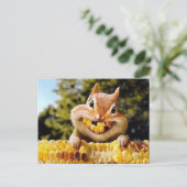 eekhoorn briefkaart (Staand voorkant)