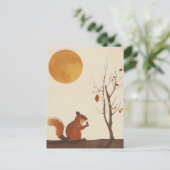 eekhoorn briefkaart (Staand voorkant)