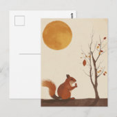 eekhoorn briefkaart (Voorkant / Achterkant)