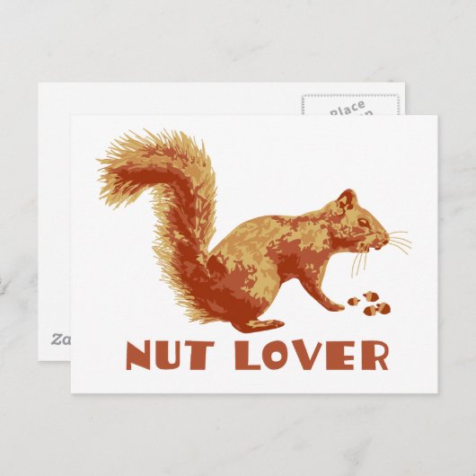 eekhoorn briefkaart (Voorkant / Achterkant)