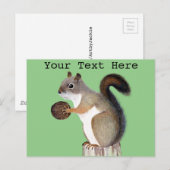 eekhoorn briefkaart (Voorkant / Achterkant)