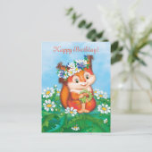 eekhoorn briefkaart (Staand voorkant)