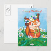 eekhoorn briefkaart (Voorkant / Achterkant)