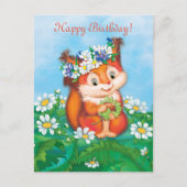 eekhoorn briefkaart (Voorkant)