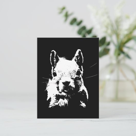 eekhoorn briefkaart (Staand voorkant)