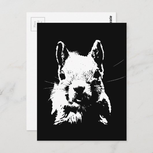 eekhoorn briefkaart (Voorkant / Achterkant)