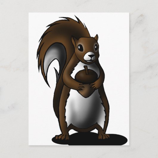 eekhoorn briefkaart (Voorkant)