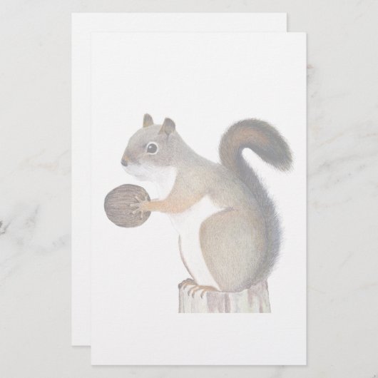 eekhoorn briefpapier (Voorkant / Achterkant)