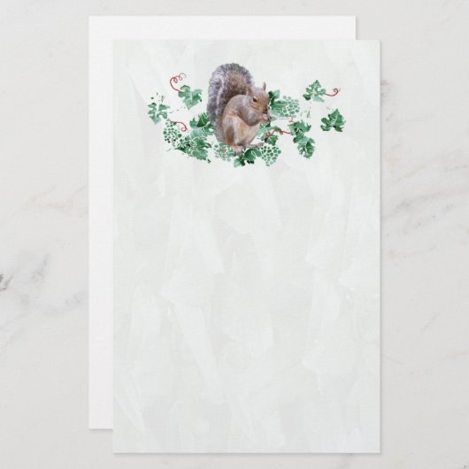eekhoorn briefpapier (Voorkant / Achterkant)