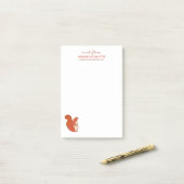 Eekhoorn briefpapier gepersonaliseerd post-it® notes (Op bureau)