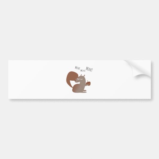 Eekhoorn Bumpersticker (Voorkant)