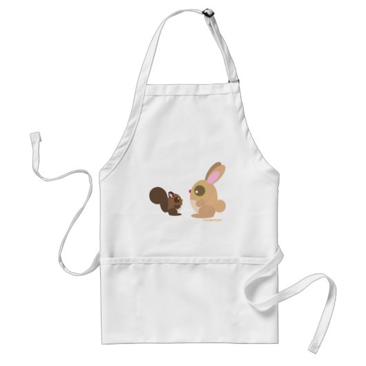 eekhoorn + bunny standaard schort (Voorkant)