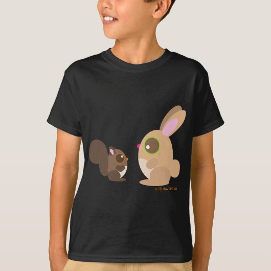 eekhoorn + bunny t-shirt (Voorkant)