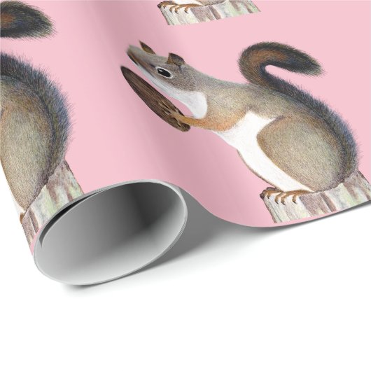 eekhoorn cadeaupapier (Rol Hoek)