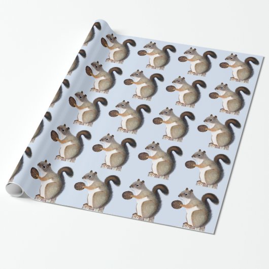 eekhoorn cadeaupapier (Uitgerold)