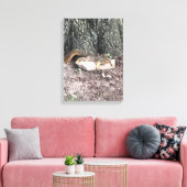 eekhoorn canvas afdruk (Insitu (Woonkamer))