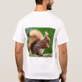 Eekhoorn charmantT-Shirt T-shirt (Achterkant)