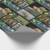 Eekhoorn collage Gift Wrap Cadeaupapier (Hoek)