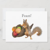 Eekhoorn Cornucopia Uitnodiging (Voorkant)