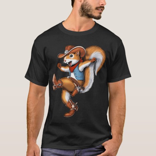 Eekhoorn Cowboy T-shirt (Voorkant)