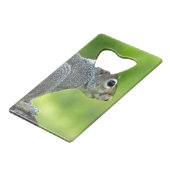 eekhoorn creditkaart flessenopener (Voorkant Gekanteld)