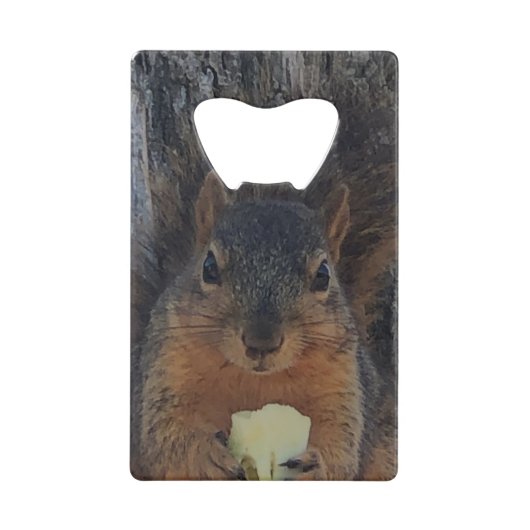 eekhoorn creditkaart flessenopener (Voorkant)