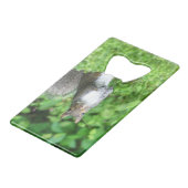 eekhoorn creditkaart flessenopener (Voorkant Gekanteld)