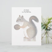 eekhoorn custom briefhoofd (Staand voorkant)