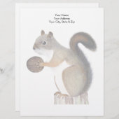 eekhoorn custom briefhoofd (Voorkant / Achterkant)