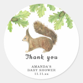Eekhoorn - dank je ronde sticker