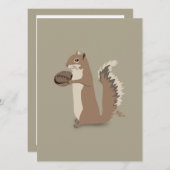 Eekhoorn Dank je wel Kaart (Voorkant / Achterkant)