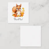 Eekhoorn Dank u Nota kaarten Notitiekaartje (Voorkant / Achterkant)
