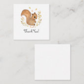 Eekhoorn Dank u Nota kaarten Notitiekaartje (Voorkant / Achterkant)
