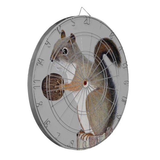 eekhoorn dartbord (Voorkant Links)