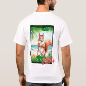 Eekhoorn "De zomer komt eraan!" T-shirt (Achterkant)