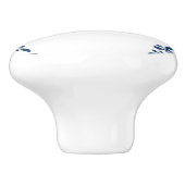 Eekhoorn Delfts Blauw Witte Hoeken Bosdieren Keramische Knop (Zijkant)