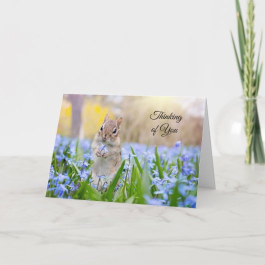 Eekhoorn Denk Aan Jou Kaart (leeg binnen) (Voorkant)